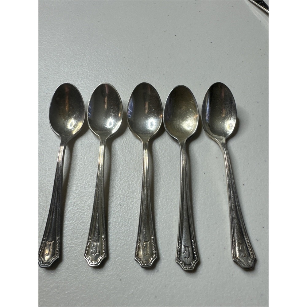 International‎ Silver INS 566 DEMITASSE Spoons  4" Lawsonia Country Club (5)